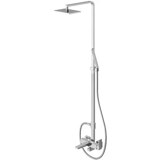 Душова система Kohlman Saxo chrome з виливом QW277S, Хром - фото 1