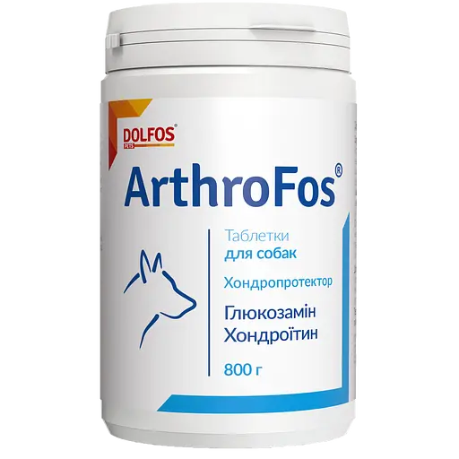 Вітамінно-мінеральна добавка Dolfos ArthroFos для опорно-рухової системи собак 800 таблеток (139-800)