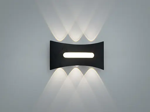 Світильник LED фасадний Diasha чорний 4W 4 промені - фото 1