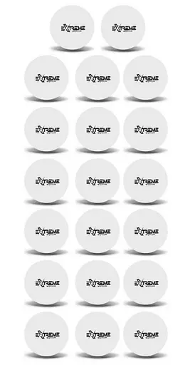 Набір м'ячів для настільного тенісу TT24186 40 мм, 20 штук у пакеті (6900069414791) Білий - фото 1