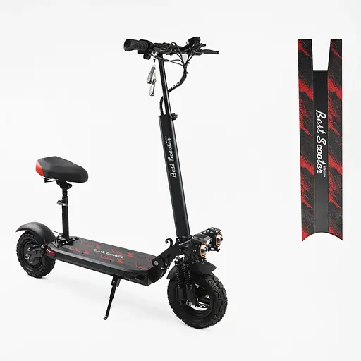 Электросамокат Best Scooter BS-90712 с сиденьем (1200W, 48V, 21Ah) Черный + Сетевой фильтр в подарок - фото 8