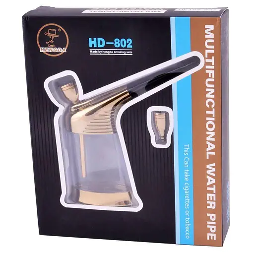 Похідний міні Кальян Hengda HD-802 №158-802 Gold (10884) - фото 2