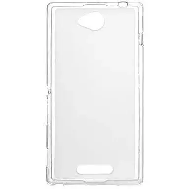 Чохол на задню панель Sony Xperia C C2305 напівпрозорий - фото 1