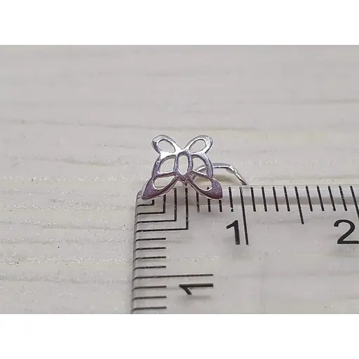 Серебряная серьга-пирсинг в нос Dear. 1026С - фото 4