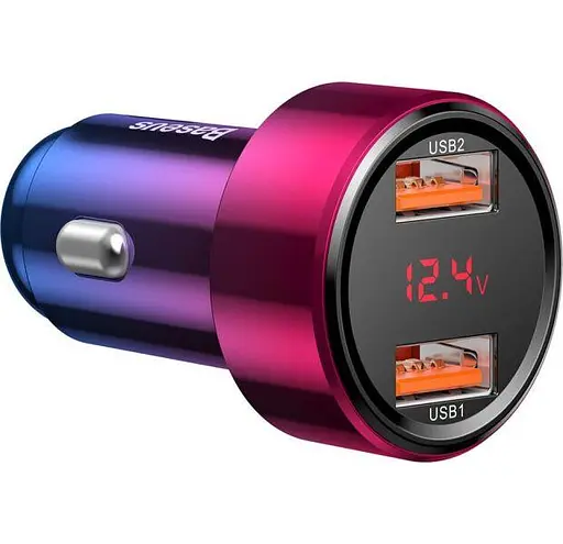 Устройство Baseus Magic Series Dual Digital Display QC 45W Red (CCMLC20A-09) - фото 1