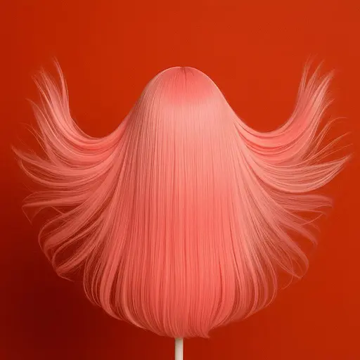 Перука аніме пряме волосся 70 см довгий чубчик жіночий рожевий - фото 2