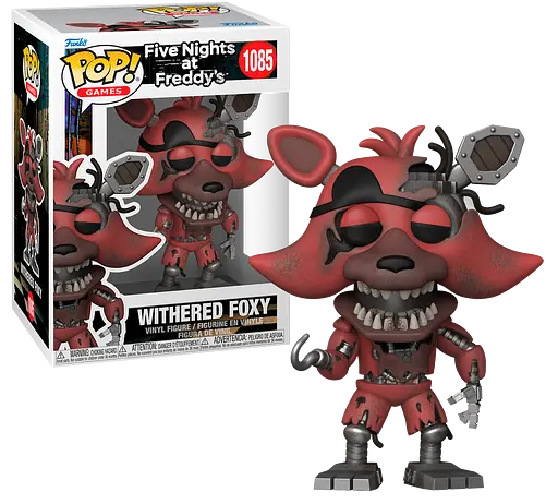 Фігурка Funko Pop Фанко Поп П'ять ночей з Фредді Фоксі Withered Foxy 10 см FNAF WF 1085