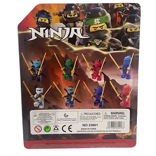 Набір ігрових фігурок Ninjago 8 шт. зі зброєю (33601) - фото 3