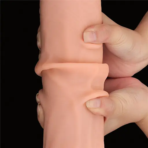 Фаллоимитатор LoveToy Sliding-Skin Dual Layer Dong King Sized 36 см телесный - фото 15