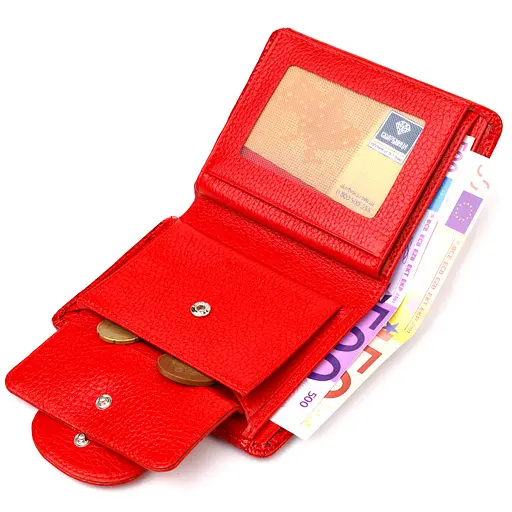 Кожаный женский кошелек Canpellini 10х13х1.5 см acs0025188 - фото 5