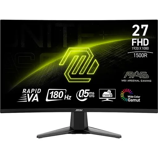 Монитор 27" MSI MAG 27C6F Curved FHD VA 180Hz (MAG 27C6F) - фото 1
