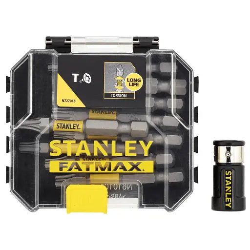Набір біт Stanley FatMax Torx T10, T15, T20, T25, T30, Т40 L=50 мм 10 шт. пластиковий кейс (STA88566) - фото 2