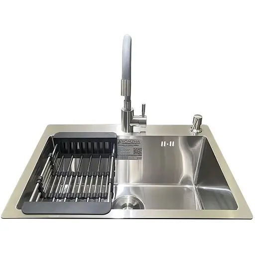Комплект мойка + смеситель Romzha Arta U-550S (C) - фото 3