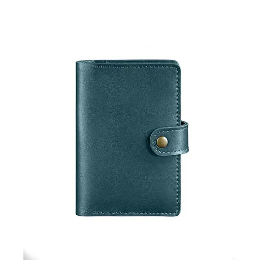 Кожаная обложка для паспорта 3.0 зеленая - фото 7