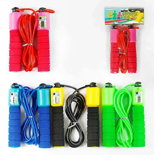 Скакалка С 34203 со встроенным счетчиком, длина 295 см, в кульке (6900067342034) зеленый - фото 2