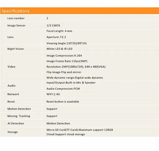 Камера видеонаблюдения WiFi поворотная двойная PIX-LINK DRW123P IP-камера с датчиком движения Black (18894) - фото 8