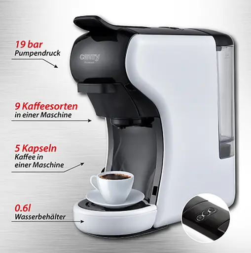 Капсульная кофемашина мультиэспрессо-машина мультикапсула Camry CR 4414 - фото 7