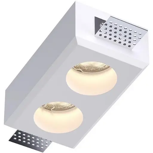 Світильник точковий врізний гіпсовий KLOODI KD-GIPS SQ80x147 H50 - фото 1