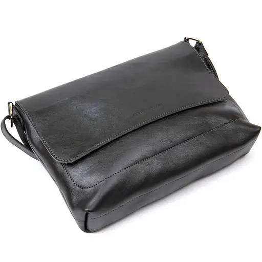 Кожаная мужская сумка GRANDE PELLE 30х23х6 см sum0015572 - фото 3