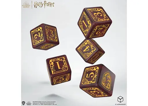Набір кубиків Harry Potter. Gryffindor Dice & Pouch (5 шт. + мішечок) (190142/2023/1/A/D6B) - фото 2