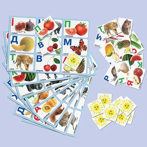 Настольная игра лото "АБЕТКА" 83002 изучаем украинский алфавит - фото 4