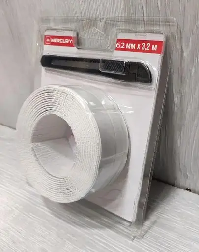 Стрічка бордюрна для ванної Mercury 62 мм х 3,2 м Білий 30412 - фото 5