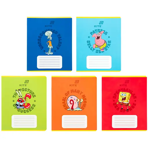 Набор тетрадей Kite SpongeBob SquarePants 20 шт. 18 листов в линию (SB26-237) - фото 1