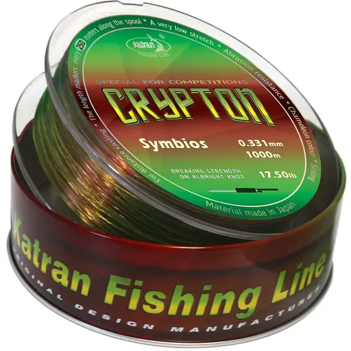 Леска Katran Crypton Sy мbios 1000 м (neon/brown) 0.331 мм 17.5 lb/7.94 кг - фото 2