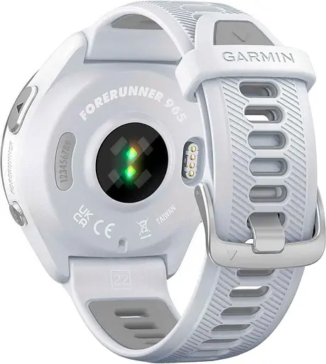 Смарт-годинник Garmin Forerunner 965 Titanium Bezel w. Whiteston Case and Whiteston/Powder Gray S. Band (010-02809-01) - фото 3