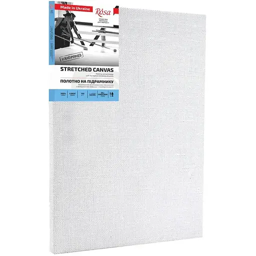 Подрамник Rosa 20×30 см модуль №1 крупное зерно масляная грунтовка лен