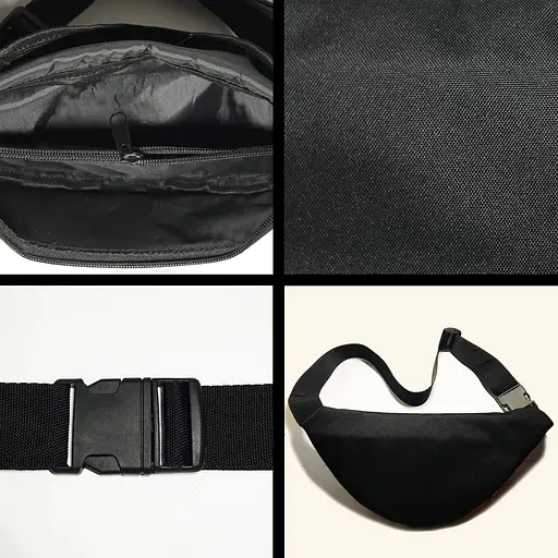 Сумка-бананка  "Heroes of goo jit zu" з принтом, 32х15см, дитяча, молодіжна (00098) - фото 2