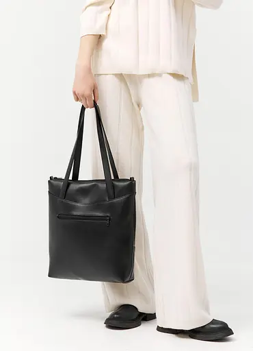 Женская сумка Sambag Shoper NOVA черная 34 х 30 х 7 см (93140101) - фото 4