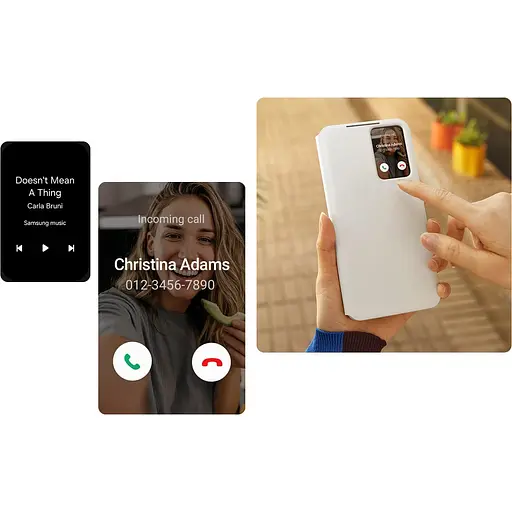 Оригінальний чохол-книжка Smart View Wallet Case для Galaxy S24 Plus White (S926) EF-ZS926CWEGWW - фото 9