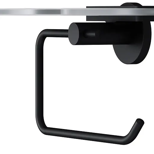 Тримач туалетного паперу з полицею AM.PM X-Joy black A85A341522 Чорний матовий - фото 6