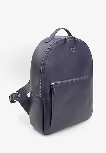 Кожаный рюкзак Groove L синий - фото 3