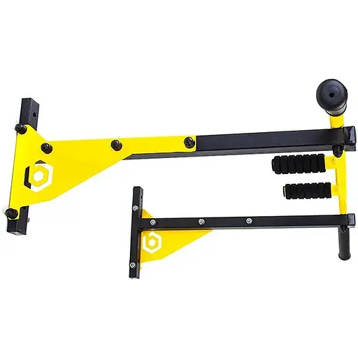 Настінний турнік Besport 3 хвата BS-T0004 жовтий - фото 7