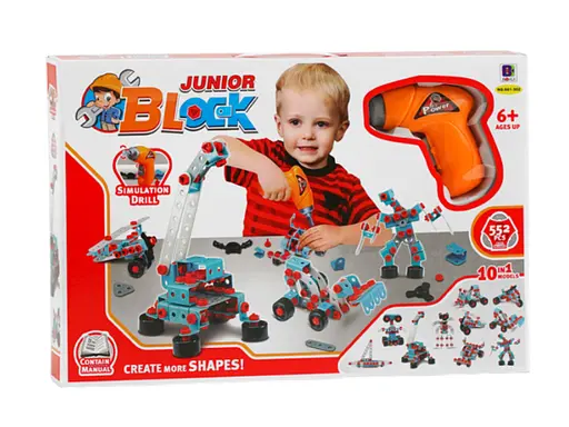 Конструктор на шурупах Юний винахідник, Limo Toy (661-301), 286 деталей