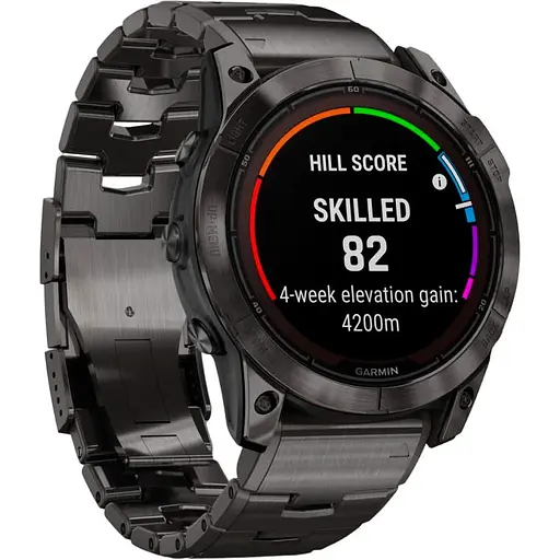 Смарт-часы Garmin Fenix 7X Pro Sapphire Solar Edition Carbon Gray DLC Titanium with Vented Titanium Bracelet 010-02778-30 (90549) - фото 2