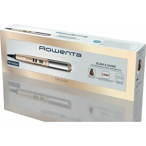 Випрямляч Rowenta Glam & Shine 2 в 1 золотий (SF4641F0) - фото 10