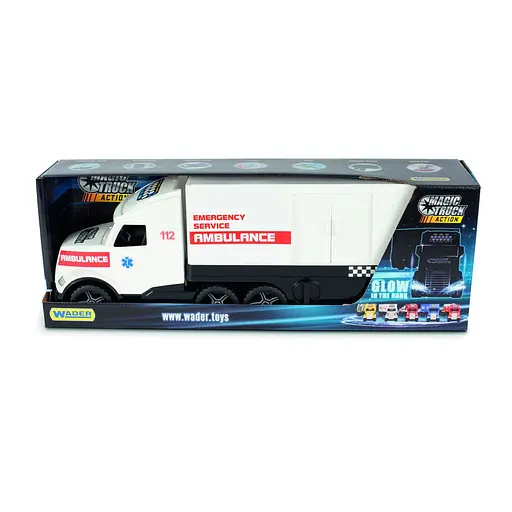 Авто Magic Truck "Швидка допомога" 36210 Wader, рухомі елементи, в коробці (5900694362109) - фото 1