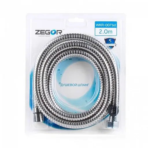 Шланг для душа Zegor WKR-007 растяжимый 2 м 30412 - фото 1