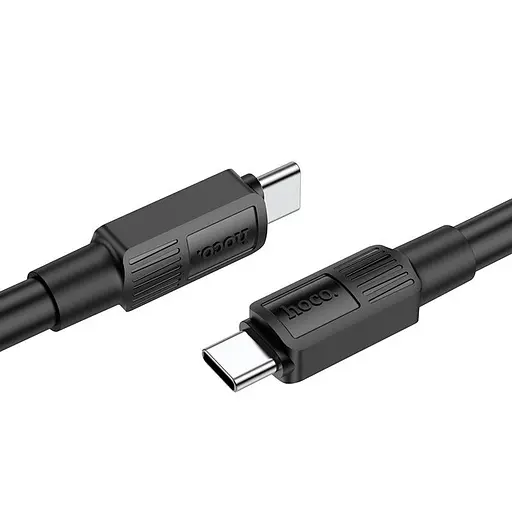 Кабель Hoco Type-C to Type-C Solid charging data cable X84 чорний 1м 60W
