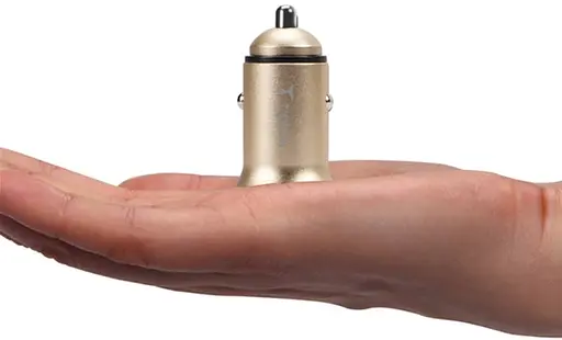 Автомобільний зарядний пристрій T-PHOX Zega 3.1A Dual USB gold - фото 3
