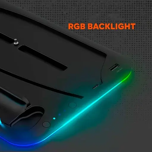 Пидставка для охолодження Canyon CS-5 RGB PS5 Charge White (CND-CSPS5W) - фото 8