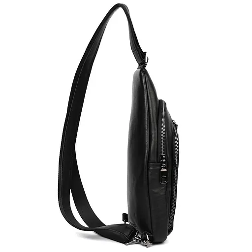 Мужской кожаный рюкзак слинг LIMARY 30х16.5х5 см sum0028215 - фото 6