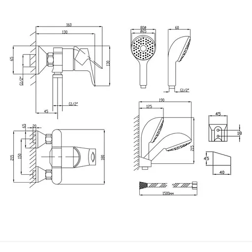 Змішувач для душу Lidz (CRM) 20 49 010 00 Хром - фото 2