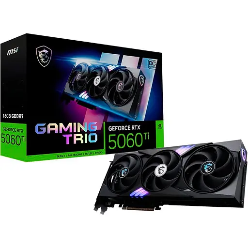 Видеокарта MSI GeForce RTX 5060 Ti 16GB Gaming Trio OC (G506T-16GTC) UA [135931] - фото 1
