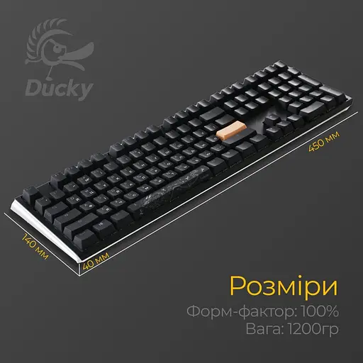 Клавіатура Ducky One 3 Cherry MX Red RGB Black DKON2108ST-RUAPXCLAWSC1 UA (126067) - фото 7