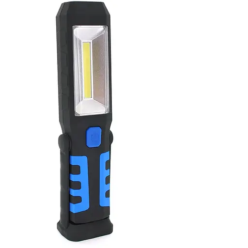 Фонарь инспекционный Watton WT-293, 16 SMD LED, 3 режима работы, зарядка от 5V, аккумулятор 18650, корпус-пластик, магнит, крюк, color mix, BOX