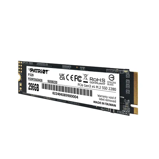 SSD-накопитель 256 ГБ Patriot P320 M.2 2280 PCIe 3.0 x4 NVMe TLC (P320P256GM28) - фото 4